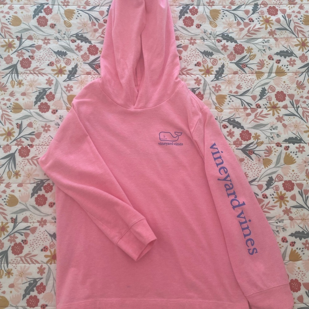 pink Vineyard Vines toddler hooded long sleeve (4T)
